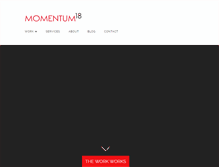 Tablet Screenshot of momentum18.com